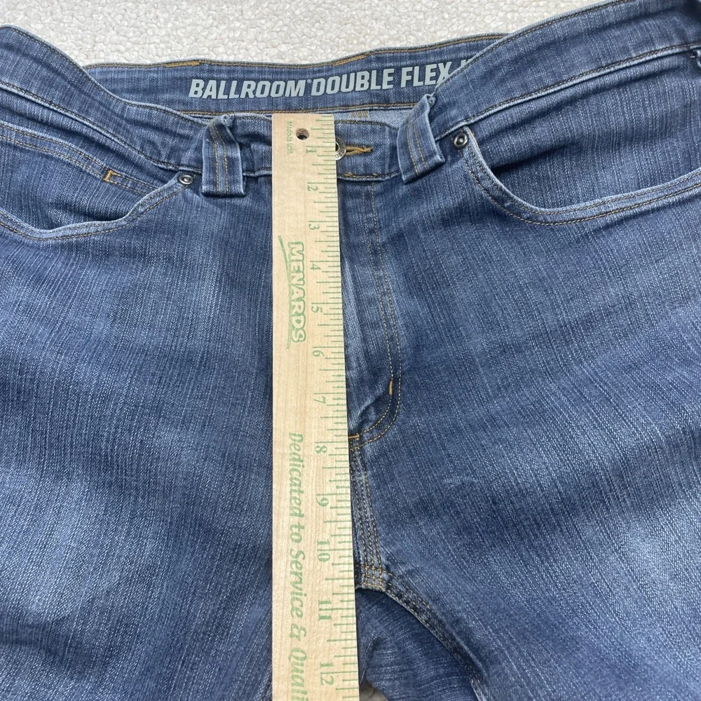Duluth Trading Co Jeans Mens 36x32 Blue Ballroom Double Flex Straight Work Pants